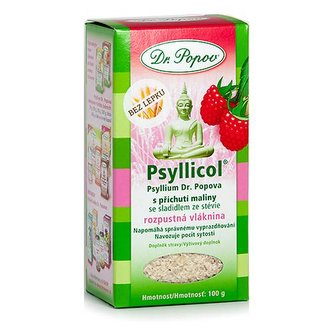 Psyllicol® s príchuťou maliny, 100 g Dr. Popov