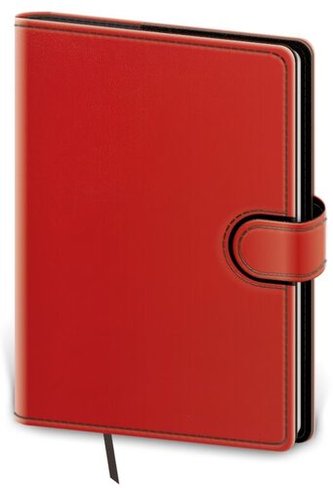 Diář 2023 týdenní A5 Flip - červeno/černá