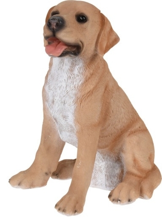 Dekorace pes labrador 33x25x17,5 cm