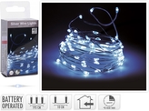 Světelný řetěz 200 cm s časovačem, 40 LED studené bílé světlo