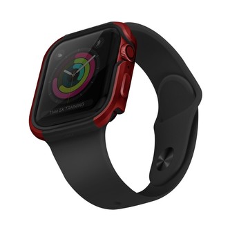 UNIQ Valencia kovové pouzdro Apple Watch Serie 4/5/6/SE (40mm) červené