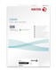 Xerox Papier - Biele samolepiace štítky pre čiernobielu tlač - ostré rohy (Labels 1UP 210x297, 100 listov, A4)