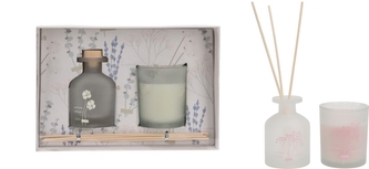 Sada vůní - vonný difuzér a svíčka Cotton