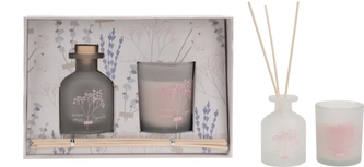 Sada vůní - vonný difuzér a svíčka Gypsophila