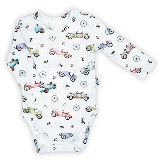 Kojenecké body s dlouhým rukávem Nicol Races - velikost 86 (12-18m)