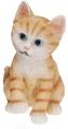 Zrzavá kočka dekorace 19,5x13,5x11,5 cm