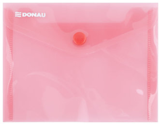 Obálka s drukem průhledná A6 PP, červená