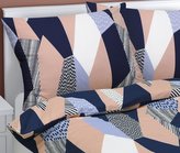 Povlečení bavlněné - modrá geometrie - 140x200, 70x90 cm