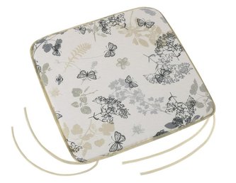 Sedák EMA hladký - kapradí - 40x40 cm, hladký