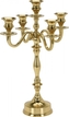 Kovový svícen zlatý 39,5 cm