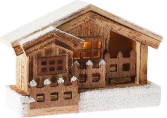 Chalupa Vánoční s LED osvětlením