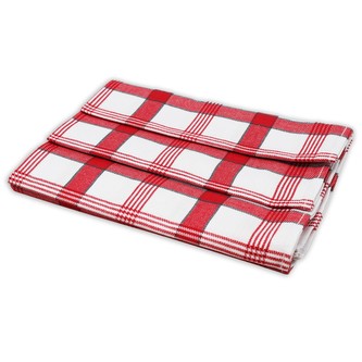 HOME ELEMENTS Set utěrek z egyptské bavlny 50*70 cm, 3 ks, Kostky červené