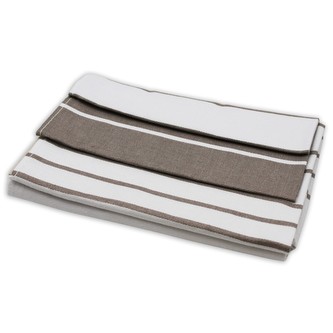 HOME ELEMENTS Set utěrek z egyptské bavlny 50*70 cm, 3 ks, Pruhy béžové