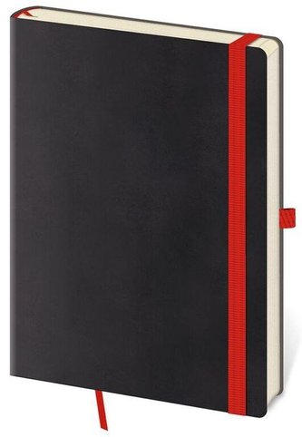 Zápisník - Flexies-Black - tečkovaný L