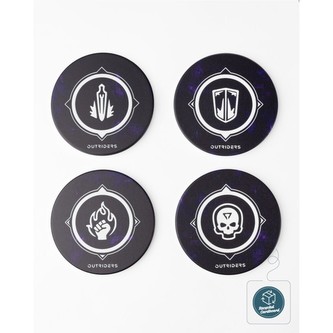 Set podtácků Outriders - Class Icons
