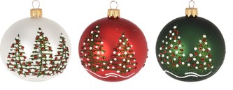 Ozdoba baňka Vánoční sklo