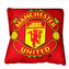 Polštář FC Manchester United: Znak (37 cm x 37 cm) červený polyester
