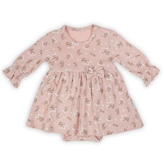 Kojenecké šatičky-body s dlouhým rukávem Nicol Nela - velikost 86 (12-18m)