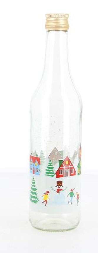 LÁHEV S VÍČKEM 0,5L DEKOR SNOW VILLAGE