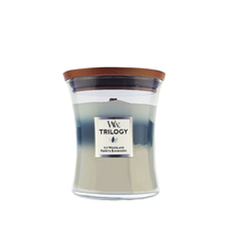 WoodWick Icy Woodland svíčka váza 275g