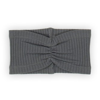 Kojenecká bavlněná čelenka Nicol Nela šedá - velikost 68/74