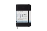 Moleskine Měsíční diář 2023 měkký černý S