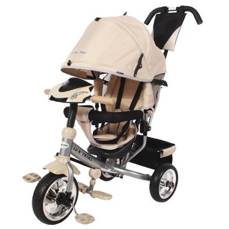 Dětská tříkolka s LED světly Baby Mix Lux Trike béžová
