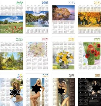 Kalendarz 2023 Jednoplanszowy MIX (16szt) Kalendarz 2023 Jednoplanszowy MIX (16szt)