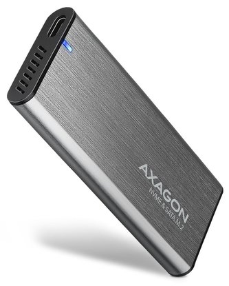 AXAGON box na M.2 NVMe SSD / EEM2-SG2 / USB-C / USB 3.2 Gen2 / kabel 20cm USB-C na USB-A