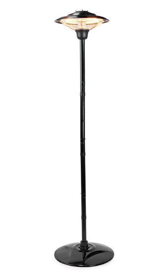 NEDIS ohřívač terasy/ spotřeba 1500 W/ 1 nastavení teploty/ IP34/ ochrana proti převrácení/ černý