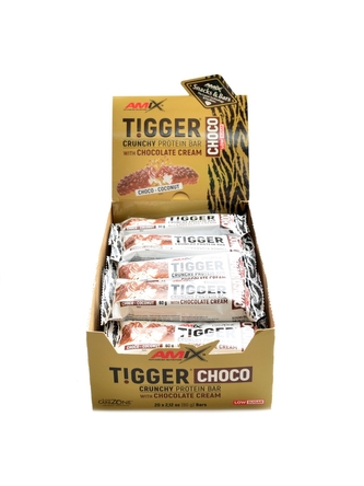 Amix - Tigger Crunchy protein bar low sugar 20x60g - choco coconut