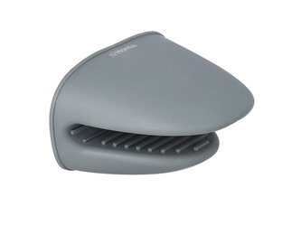 Štýlová silkonová chňapka EASY BAKE sivá 8x11 cm Homla