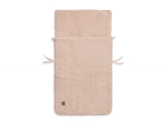 Fusak do autosedačky River Knit Pale Pink