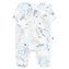 Kojenecký bavlněný overal s bočním zapínáním New Baby Lovely modrý - velikost 56 (0-3m)