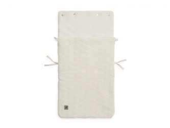 Fusak do autosedačky River Knit Cream White