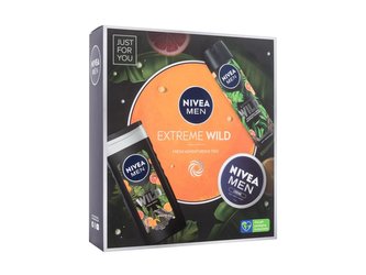 Nivea Men sprchový gel Men Extreme Wild 250 ml + antiperspirant Men Extreme Wild 150 ml + univerzální krém Men Creme 75 ml