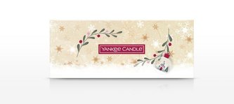 YANKEE CANDLE Darčeková sada 10 čajových sviečok a skleneného svietnika na čajovú sviečku