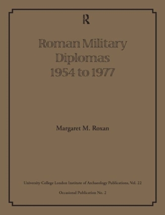 Roman Military Diplomas 1954-1977