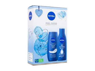 Nivea Feel Good sprchový gel Creme Care 250 ml + tělové mléko Body Milk Rich Nourishing 250 ml