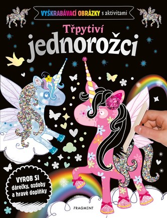 Vyškrabávacie obrázky s aktivitami – Trblietaví jednorožci