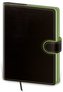 Diář 2023 týdenní kapesní Flip - černo/zelená