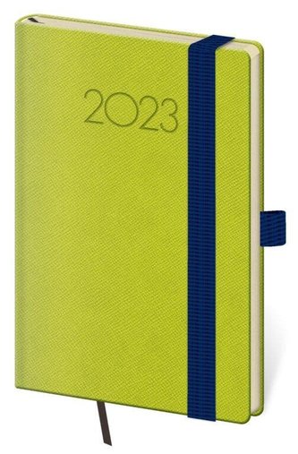 Diář 2023 týdenní kapesní New Praga - zelená
