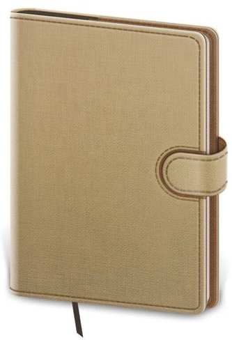 Diář 2023 denní A5 Flip - béžovo/hnědá