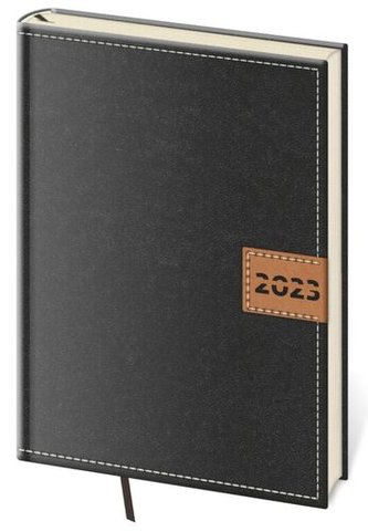 Diář 2023 denní A5 Toledo - černá