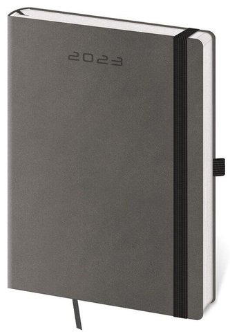 Diář 2023 denní A5 Flexies - tmavě šedá