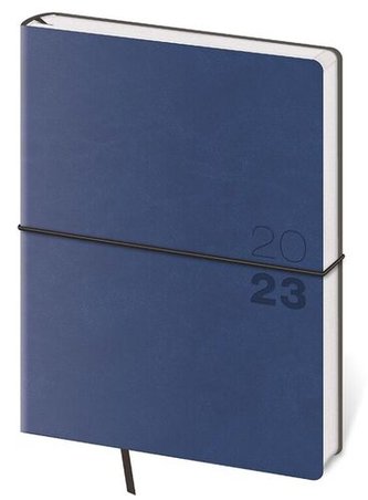 Diář 2023 týdenní B6 Flexio - tmavě modrá