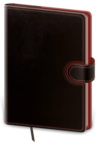 Diář 2023 týdenní kapesní Flip - červeno/černá