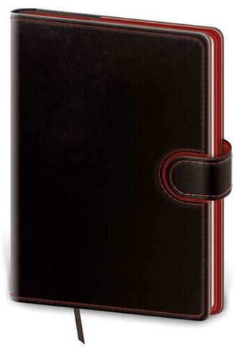 Diář 2023 denní B6 Flip - černo/červená