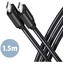 AXAGON kabel USB-C - USB-C 1.5m černý