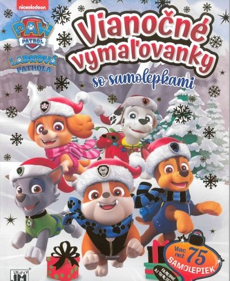 Vianočné vymaľovanky a samolepky/ Labková patrola
